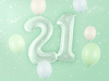 Balon foliowy Cyfra ''1'', 72cm, zieleń