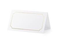 Wizytówki na stół Ramka złote 9,5 x 5,5 cm 10 szt.