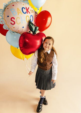 Balon foliowy Jabłko 57 x 69 cm