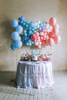 Balonowy topper na tort, niebieski,  29 cm