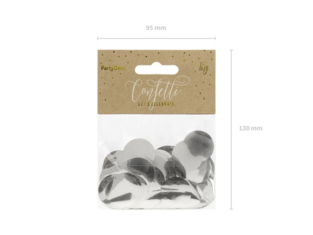 Konfetti Kółka srebrne 15 g