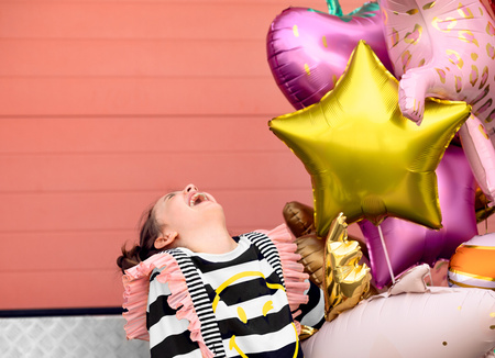 Balon foliowy Gwiazdka złoty 70 cm