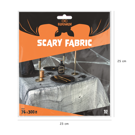 Dekoracja Halloween czarna 76 x 300 cm
