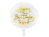 Balon foliowy Happy Birthday To You biały 35 cm