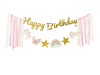 Baner Happy Birthday Jednorożec, 230x17.5 cm, mix