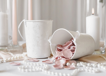 Płatki róż różowe 100 szt. PartyDeco