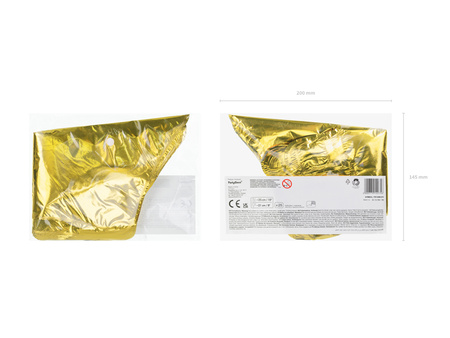 Balony foliowe Gwiazdka, 25 cm, złoty (1 op. / )