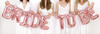 Balon foliowy Bride to be, 340x35cm, różowe złoto