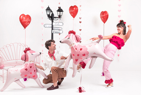 Balon foliowy Serce Kocham Cię 45 cm