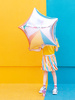 Balon foliowy Gwiazdka srebrny 70 cm