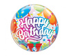 Balon Bubble Birthday Surprise przezroczysty 55 cm
