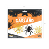 Girlanda Halloween Pająki i pajęczyny złoto-czarna 220cm