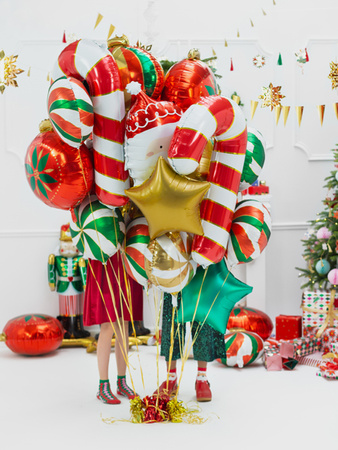 Balon foliowy Cukierek zielony 35 cm