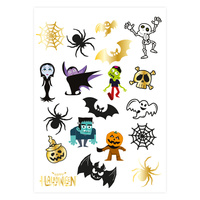 Tatuaże zmywalne Monsters Halloween 19 szt.