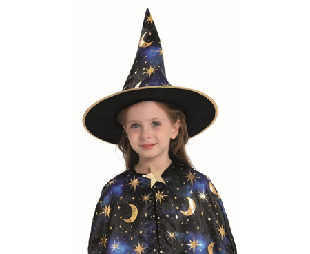 Zestaw dla dzieci Niebieska Czarodziejka ( peleryna, kapelusz), rozm. 92/104 cm