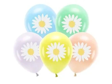 BALONY ECO 30 CM, STOKROTKI, MIX