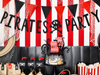 Baner Piraci Party czarny 14 x 100 cm