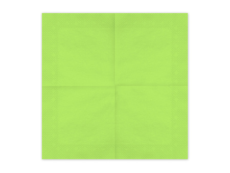 Serwetki papierowe jasny zielone 33 x 33 cm 20 szt.