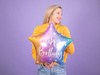 Balon foliowy Happy Birthday mix 40 cm