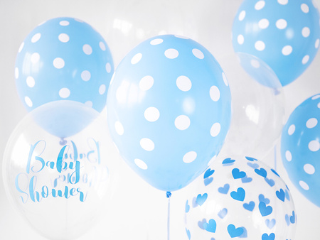 Balony 30cm, Serduszka, Crystal Clear (1 op. / )