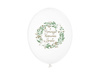 Balony 30 cm, Pierwsza Komunia Święta, Pastel White (1 op. / 6 szt.)