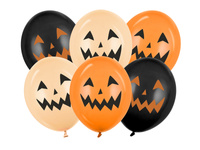 Balony lateksowe Dynie Halloween 30 cm 6 szt.