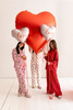 Balon foliowy Walentynki Serce Love różowy 91 x 85 cm