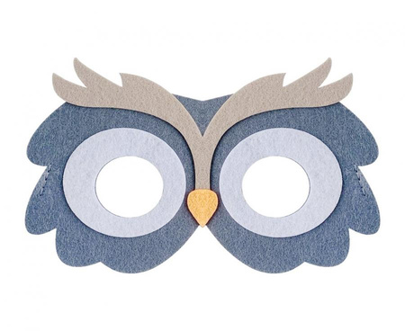 Maska filcowa Sowa, 18x11 cm