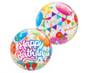 Balon Bubble Birthday Surprise przezroczysty 55 cm