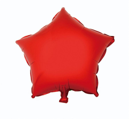 Balon foliowy B&C "Gwiazda", czerwona, 19"