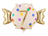 Balon foliowy Cukierek 7 urodziny Happy 7 Birthday 61 x 37 cm