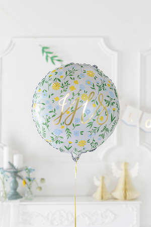 Balon foliowy Pierwsza Komunia IHS 45 cm