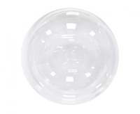 Balon foliowy Aqua kryształowy bez nadruku przezroczysty 45 cm