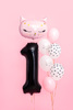 Balon foliowy Cyfra 1 czarny 86 cm