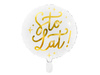 Balon foliowy Sto lat! biały 35 cm
