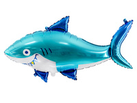 Balon foliowy Rekin niebieski 102 x 62 cm
