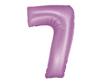 Balon foliowy Smart Cyfra 7 matowy lawendowy 76 cm
