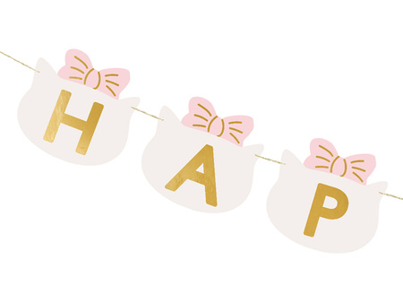 Baner Happy Birthday Kotki, 2.8 m, mix