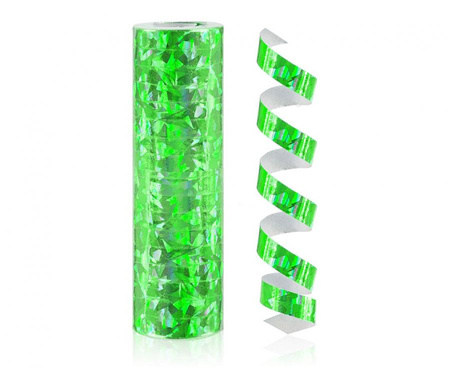 Serpentyna holograficzna zielona - 4 m