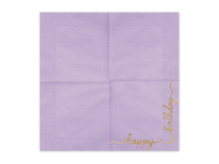 Serwetki papierowe Happy Birthday 33 x 33 cm 12 szt.