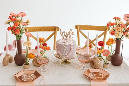 Topper Bride to be, 17.5 cm, różowe złoto