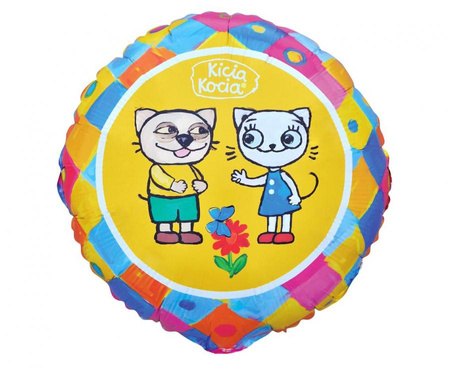 Balon foliowy Kicia Kocia i Pacek 45 cm