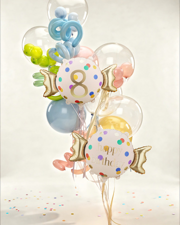 Balon foliowy Cukierek Happy Birthday 61 x 37 cm