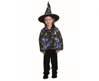 Strój Niebieska Czarodziejka Halloween dla dzieci rozm. 92/104 cm