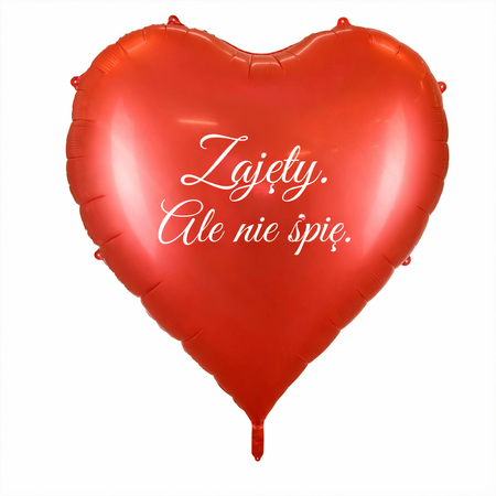 Balon foliowy gigant Serce czerwony 136 x 129 cm PartyDeco