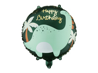Balon foliowy pastylka Brontozaur 35 x 35 cm