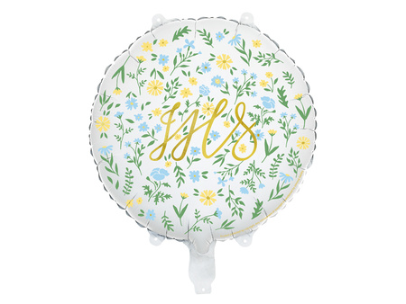 Balon foliowy Pierwsza Komunia IHS 45 cm