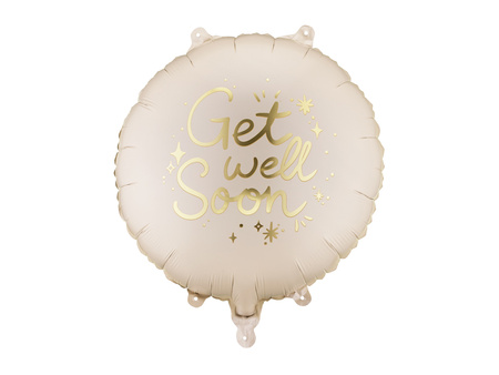 Balon foliowy pastylka Get Well Soon 35 x 35 cm