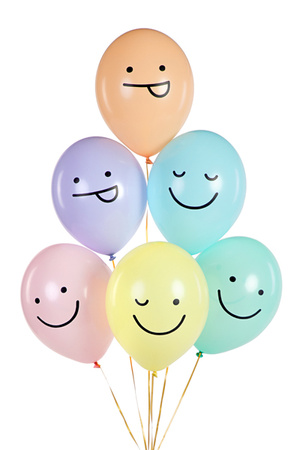 Balony lateksowe Buźki mix 30 cm 6 szt.