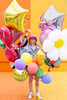 Balon foliowy Gwiazdka złoty 70 cm